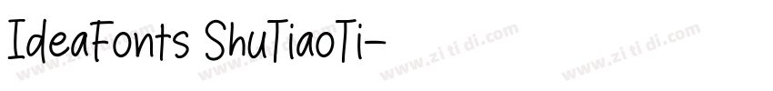 IdeaFonts ShuTiaoTi字体转换